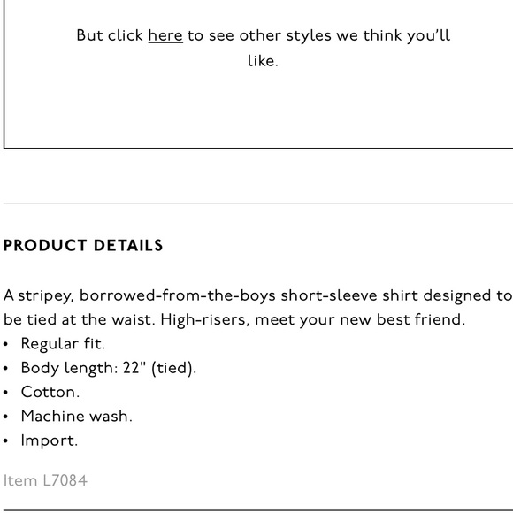 🔴SOLD🔴Madewell ‘Montpellier Stripe’ Tie Front Button Up Shirt - Picture 5 of 5